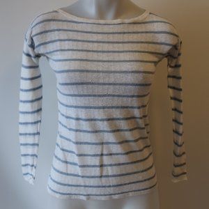 POLO RALPH LAUREN BLUE LABEL STRIPED LINEN TOP XS*